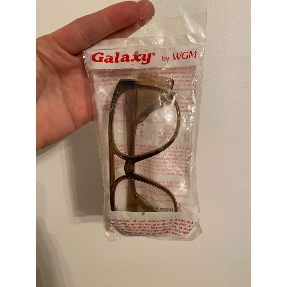 Vintage WGM Galaxy saftey glasses, retro industrial‎ eyewear clear lens